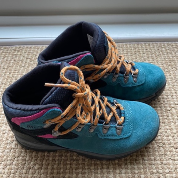 Columbia Newton Ridge Plus US 6 Waterproof Amped hiking shoes teal green - Picture 2 of 16